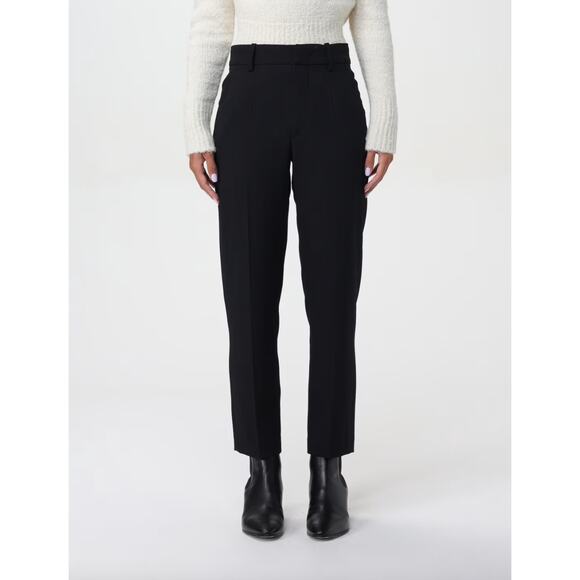 Isabel Marant Black Tapered Straight Tailored Trousers - Size FR 38 US 10 $480 - Picture 1 of 7